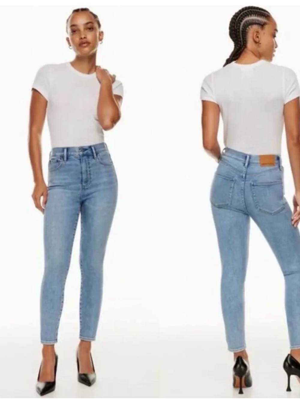 Denim Forum Women's Light Blue 'The Lola' High Rise Jeans